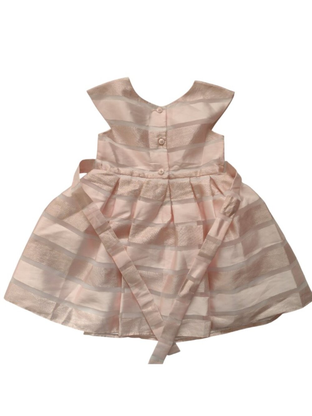 Jona Michelle Girls Set of 2 Party Dresses 4T Bow Glitter Stripes Poofy Dress - Picture 9 of 12